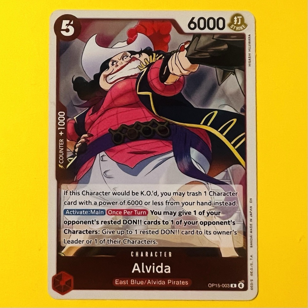 One Piece CCG Alvida OP15-003 Uncommon Foil OP15 Adventure on Kami's Island